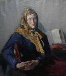 Кошевой П.  Портрет жены в желтой шали.